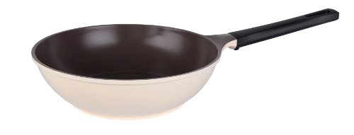 Cookut WOK28C Sauteuse Céramique Ecologique Moka 28 cm Cookut WOK28C Sauteuse Céramique Ecologique Moka 28 cm