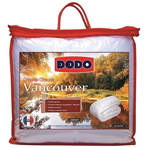 DODO Couette chaude 400g VANCOUVER 220x240cm DODO Couette chaude 400g VANCOUVER 220x240cm