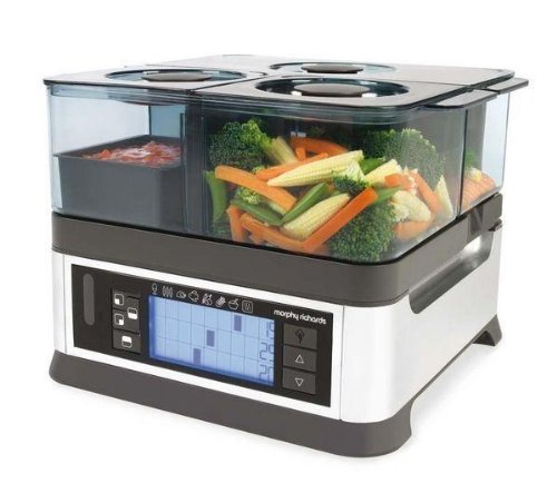 Morphy Richards 48780 Cuit Vapeur Intellisteam 1600 W 8.2L 3 Eléments de cuissson Morphy Richards 48780 Cuit Vapeur Intellisteam 1600 W 8.2L 3 Eléments de cuissson