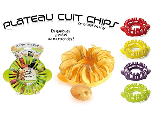 Cuit Chips Micro-ondes Plastique 15.5cm - Vert Cuit Chips Micro-ondes Plastique 15.5cm - Vert