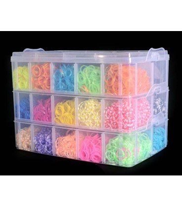 boite avec 12000 pieces rainbow looms boite avec 12000 pieces rainbow looms