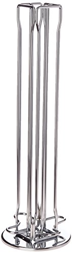 Capstores Tavolaswiss 50.48582 Porte capsules rotatif Vista pouvant contenir 40 capsules Nespresso Acier chromé