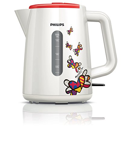 Philips HD9300/60 Daily Edition Limitée Romero Britto Bouilloire Blanc/Multicolore 1,6 L