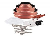 SET TEFAL 20 pièces Ingenio 5 Corail PTFE