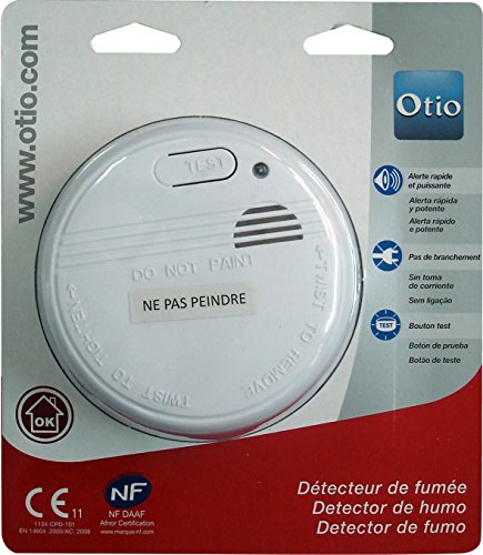 Otio - Détecteur de fumée NF - Garantie 5 ans avec pile Otio - Détecteur de fumée NF - Garantie 5 ans avec pile