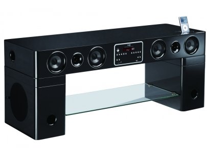 Meuble TV Home Cinéma intégré WATTS - Noir Meuble TV Home Cinéma intégré WATTS - Noir