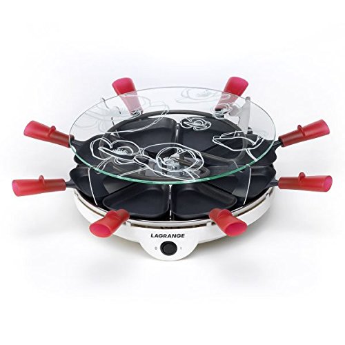 Lagrange 129201 Raclette Coquelicot 8 personnes Plateau supérieur en verre Lagrange 129201 Raclette Coquelicot 8 personnes Plateau supérieur en verre