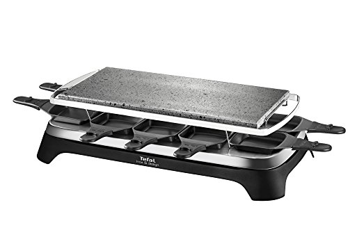 Tefal PR457812 Pierrade Raclette Inox Noir 52 x 28 x 14 cm Tefal PR457812 Pierrade Raclette Inox Noir 52 x 28 x 14 cm