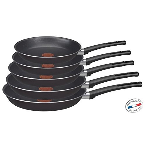 TEFAL IT'S TIME Lot 5 poeles cassis TEFAL IT'S TIME Lot 5 poeles cassis