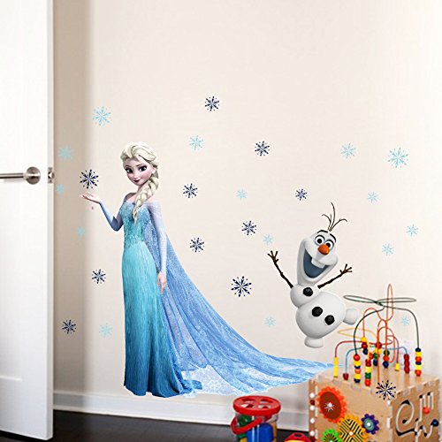 Clest F&H Frozen queen elsa ZY1433 l'ourson wall sticker mural amovible réutilisable pour Enfants / Garçons / Filles / Décoration/Maison/Chambre à coucher etc en PVC Clest F&H Frozen queen elsa ZY1433 l'ourson wall sticker mural amovible réutilisable pour Enfants / Garçons / Filles / Décoration/Maison/Chambre à coucher etc en PVC