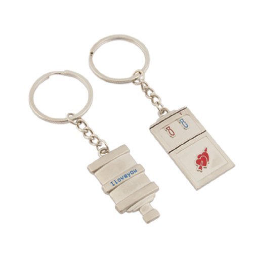 Como eau purifiée forme de bouteille de Keychain Modèle Word 2 Pcs Como eau purifiée forme de bouteille de Keychain Modèle Word 2 Pcs