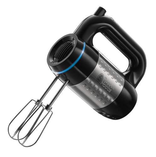Russell Hobbs Batteur Illumina - réglage digital, 4 vitesses, anneau lumineux, 500 W, 2 fouets/2 crochets, acier brossé, 20200-56 Russell Hobbs Batteur Illumina - réglage digital, 4 vitesses, anneau lumineux, 500 W, 2 fouets/2 crochets, acier brossé, 20200-56