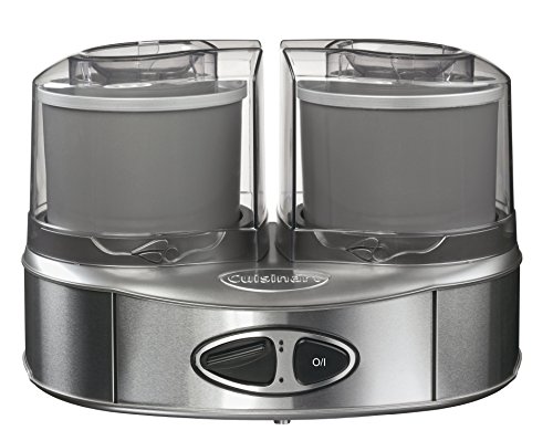 Cuisinart ICE40BCE Sorbetière Duo 50W - 2 Bols Accumulateurs de Froid 1L Cuisinart ICE40BCE Sorbetière Duo 50W - 2 Bols Accumulateurs de Froid 1L