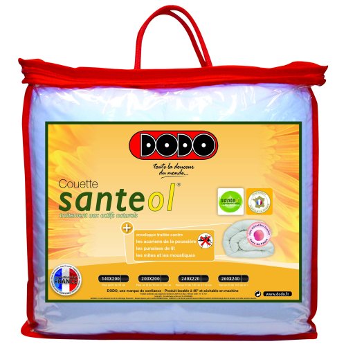 Dodo Santeol Couette 220 x 240 cm Chaude Synthétique Anti Insectes : Anti Mites + Anti Moustiques + Anti Punaises de Lit Dodo Santeol Couette 220 x 240 cm Chaude Synthétique Anti Insectes : Anti Mites + Anti Moustiques + Anti Punaises de Lit
