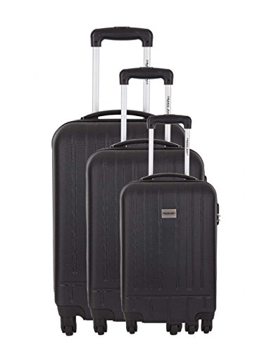 Travel One Set de 3 Valises - BIWANDI NOIR - Taille S+M+XL- Système 360 + Roues silencieuses - Ultra light - Grande contenance - LIVRAISON GRATUITE Travel One Set de 3 Valises - BIWANDI NOIR - Taille S+M+XL- Système 360 + Roues silencieuses - Ultra light - Grande contenance - LIVRAISON GRATUITE