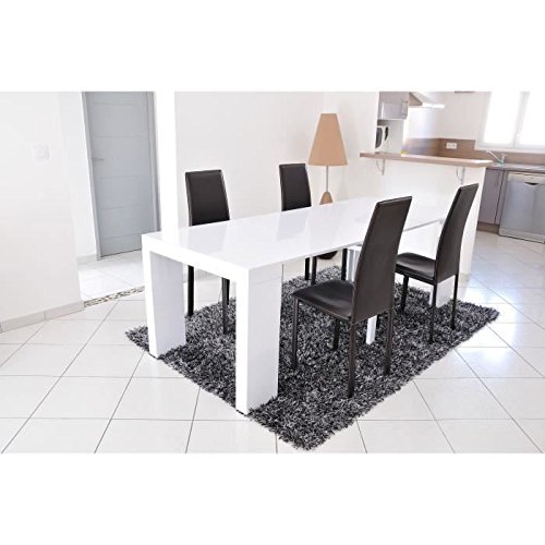 ZACK Console Extensible 200cm laqué blanc ZACK Console Extensible 200cm laqué blanc