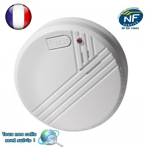 Housegard - Détecteur de fumée NF et CE 14604 Garantie 5 ans - Pile incluse Housegard - Détecteur de fumée NF et CE 14604 Garantie 5 ans - Pile incluse