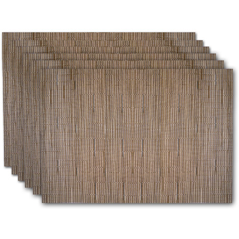 Lot de 6 Sets de table CROISADE Naturel