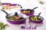 Set de 3 poêles en Titanium   2 Couvercles