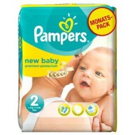 Pampers New Baby 32 Couches Taille 2 (3-6 kg)