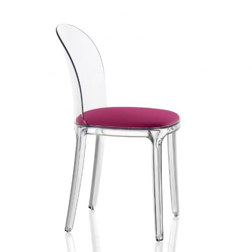 Vanity Chair - Chaise Transparente transparent/coussin en couleur lilas