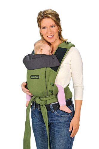 Hoppediz Porte-bébé Dorsal, Bondolino, Classique, Olive/Gris Hoppediz Porte-bébé Dorsal, Bondolino, Classique, Olive/Gris
