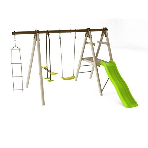OREKA Station de jeux bois/métal Trigano H 1,90 m