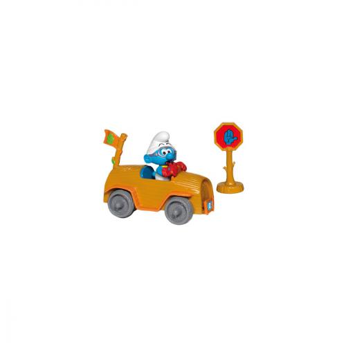 BANDAI Véhicule Schtroumpf et sa figurine BANDAI Véhicule Schtroumpf et sa figurine