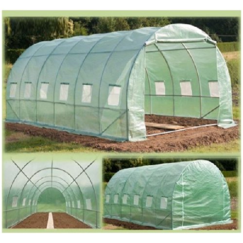 Probache - Grande serre de jardin tunnel 7 arceaux Pro galvanise 18m² 6x3x2m Probache - Grande serre de jardin tunnel 7 arceaux Pro galvanise 18m² 6x3x2m