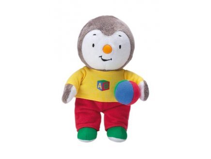 Jemini - 021790b - peluche - t'choupi avec ballon - 18 cm