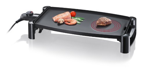 Severin 2388 Grill de Table Barbecue 2200W Plaque Cuisson Fonte Noir Severin 2388 Grill de Table Barbecue 2200W Plaque Cuisson Fonte Noir