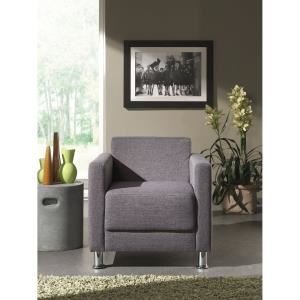 CUTE fauteuil design en tissu gris CUTE fauteuil design en tissu gris