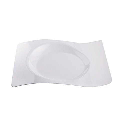 12 ASSIETTES DESIGN 22*18CM - BLANC 12 ASSIETTES DESIGN 22*18CM - BLANC