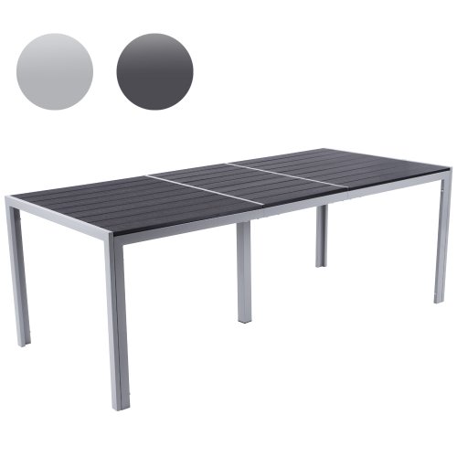 Table de jardin - gris clair - structure en aluminium - 200 x 90 x 72 cm (LxlxH) - DIVERSES COULEURS AU CHOIX Table de jardin - gris clair - structure en aluminium - 200 x 90 x 72 cm (LxlxH) - DIVERSES COULEURS AU CHOIX