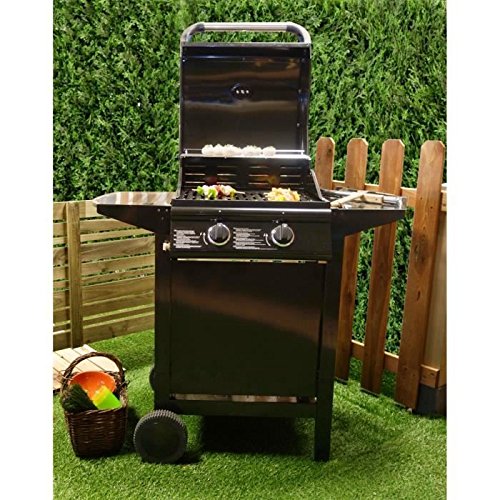 ATTICA Barbecue gaz 2 brûleurs sur chariot ATTICA Barbecue gaz 2 brûleurs sur chariot