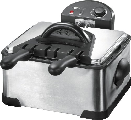 Clatronic FR 3195 Friteuse Acier Inox 2 Boites Amovible 4 L 2000 W Clatronic FR 3195 Friteuse Acier Inox 2 Boites Amovible 4 L 2000 W