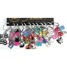 Porte-clé métal breloque x 12