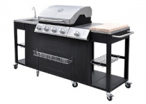 Barbecue à gaz ou cuisine d'extérieur Luxe avec ustensiles Barbecue à gaz ou cuisine d'extérieur Luxe avec ustensiles